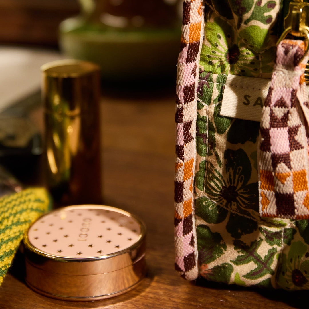 Sage &amp; Clare Magnolia Vanity Bag, Cactus Green