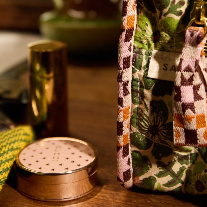 Sage &amp; Clare Magnolia Vanity Bag, Cactus Green