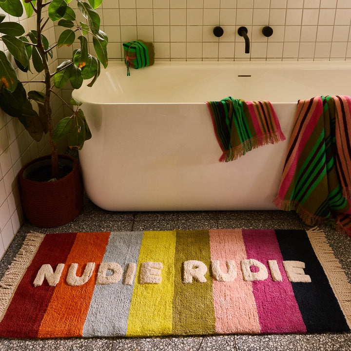 Sage &amp; Clare Martina Nudie Rudie Bath Runner, Cornflower