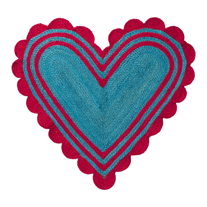 Sage &amp; Clare Mavis Jute Mat, Turquoise