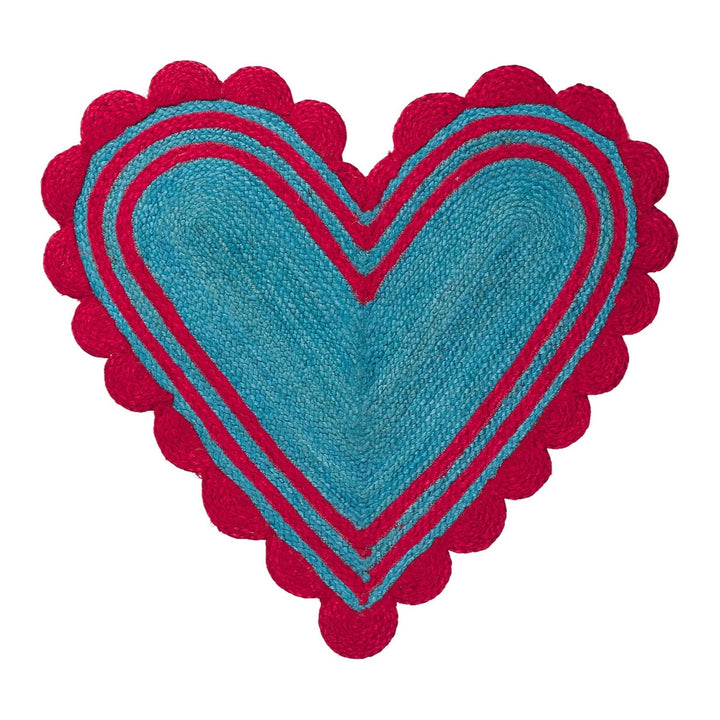 Sage &amp; Clare Mavis Jute Mat, Turquoise