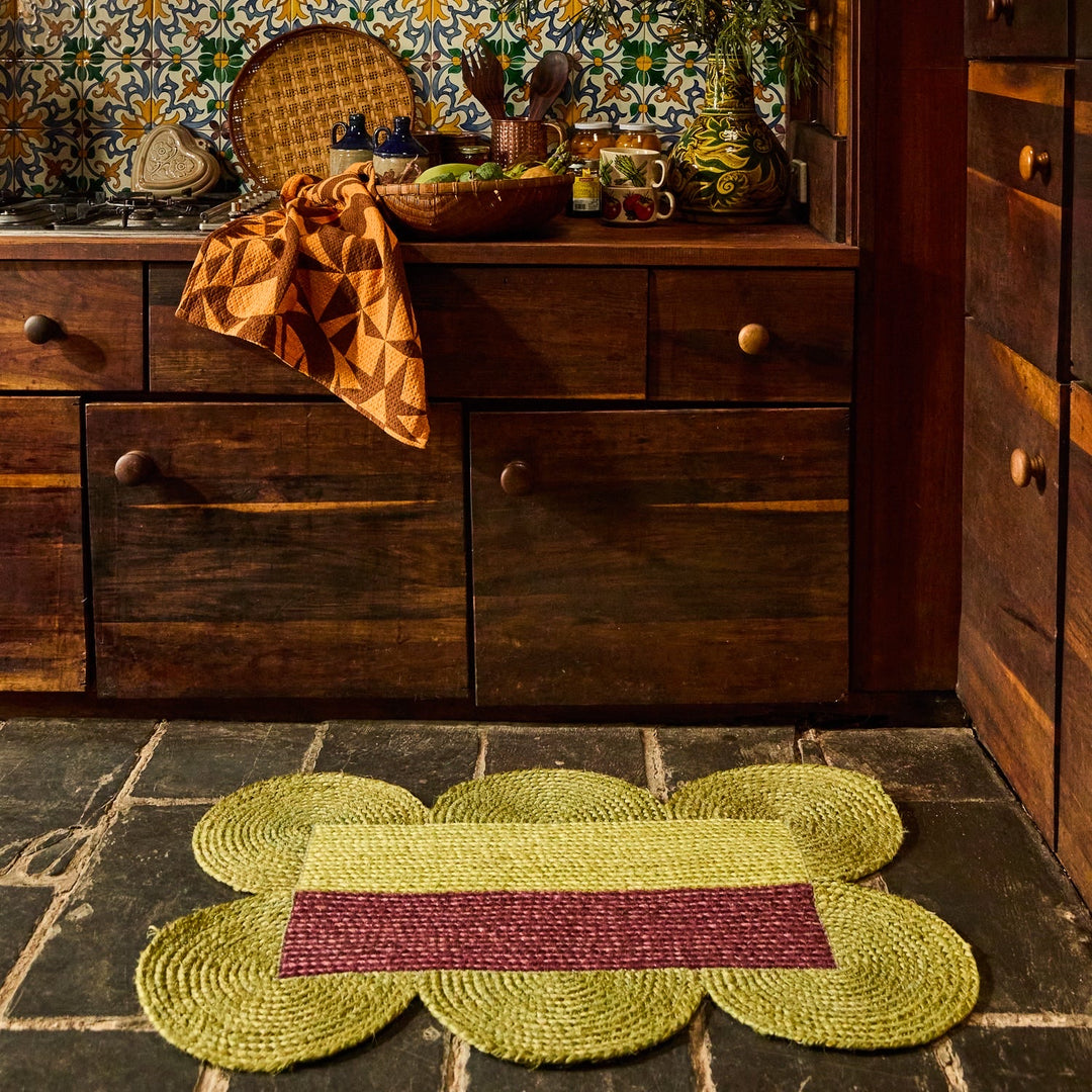 Sage &amp; Clare Neomi Jute Mat, Cactus Green