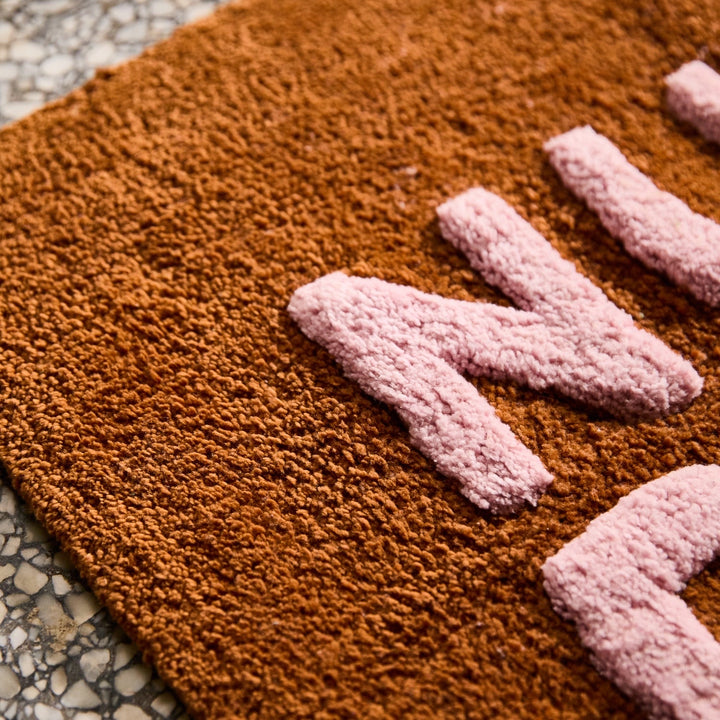 Sage &amp; Clare Nudie Rudie Bath Mat Mini, Russet