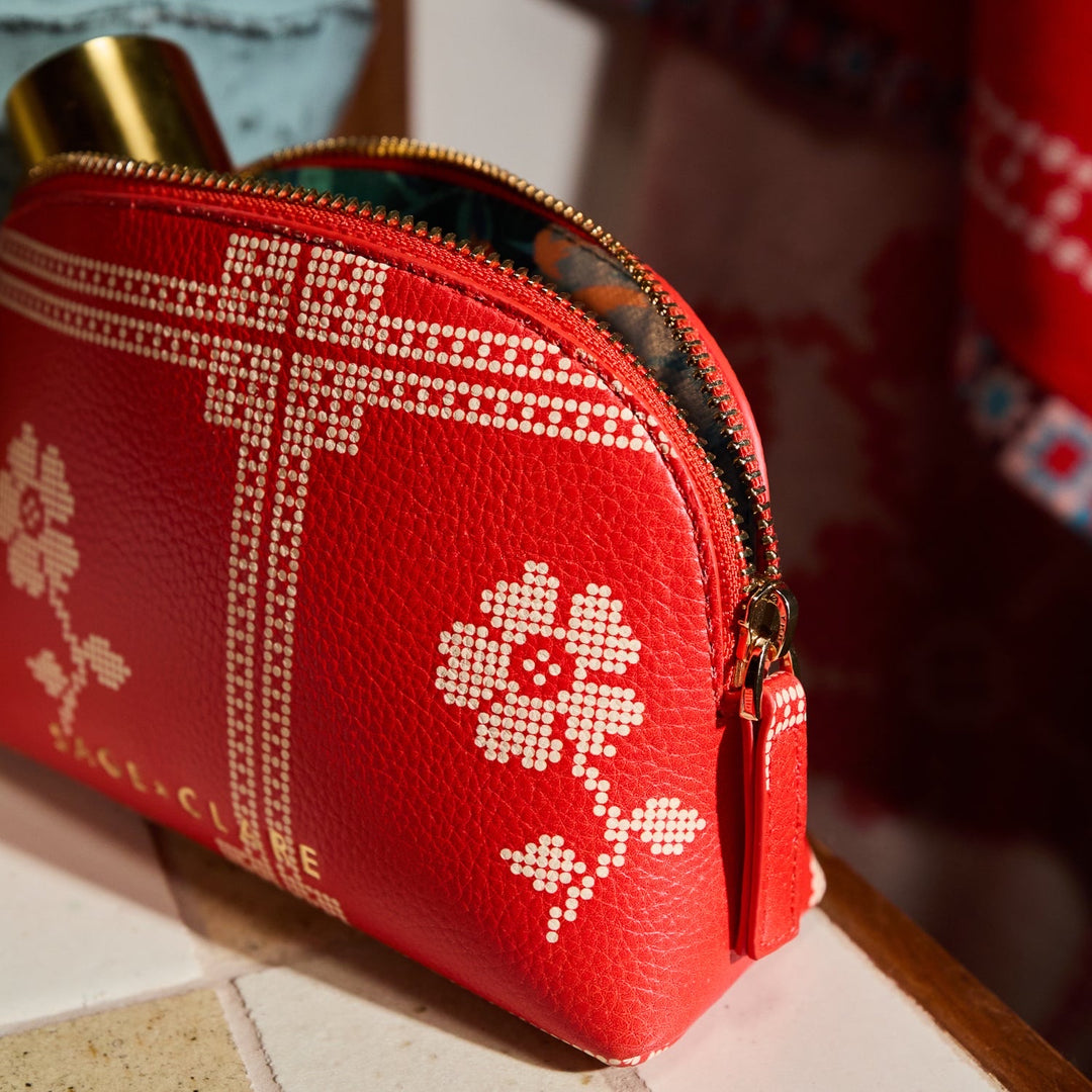 Sage &amp; Clare Bonny Cosmetic Pouch, Poppy