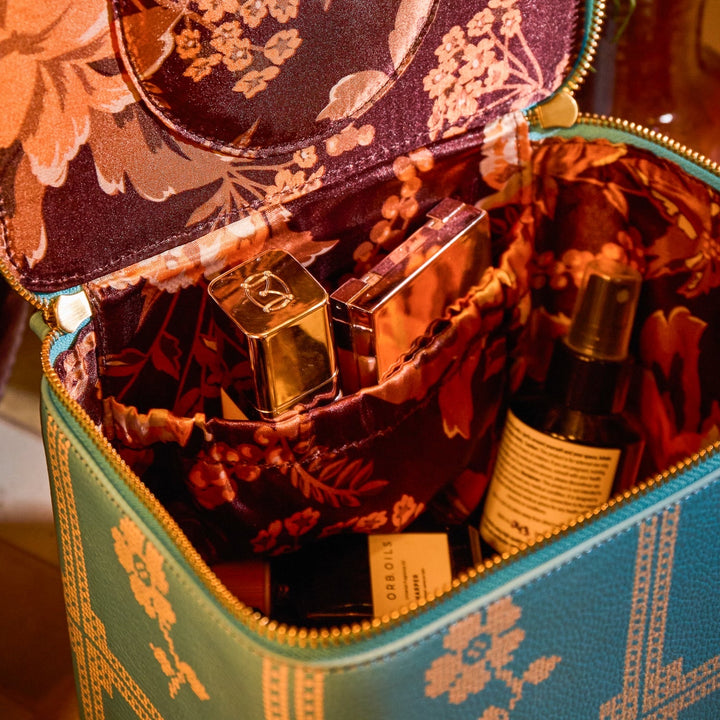 Sage &amp; Clare Bonny Medium Vanity Case, Turquoise