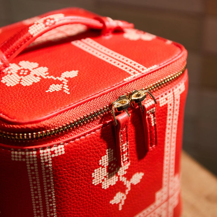 Sage &amp; Clare Bonny Small Vanity Case, Poppy