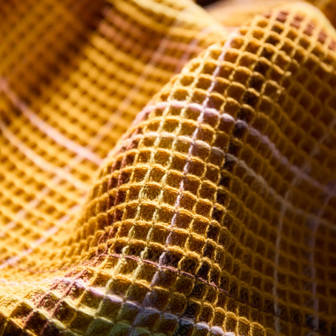 Sage &amp; Clare Frances Waffle Tea Towel, Ochre