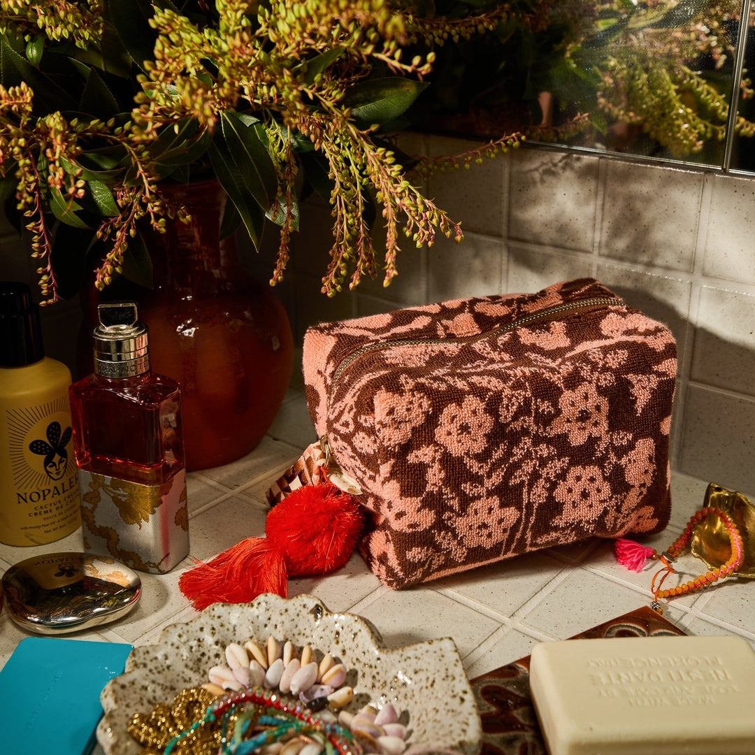 Sage &amp; Clare Indiana Terry Pouch, Carnelian