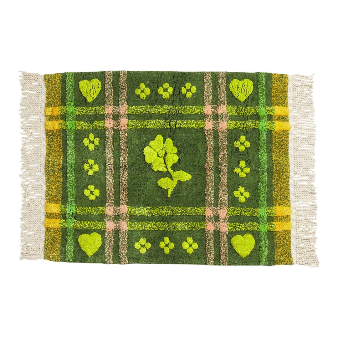Sage &amp; Clare Josephine Bath Mat, Hunter Green