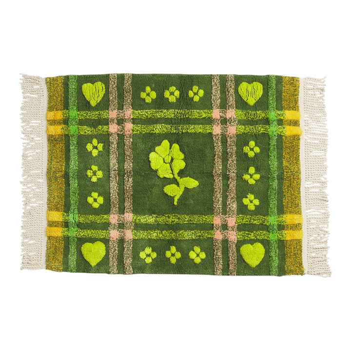 Sage &amp; Clare Josephine Bath Mat, Hunter Green
