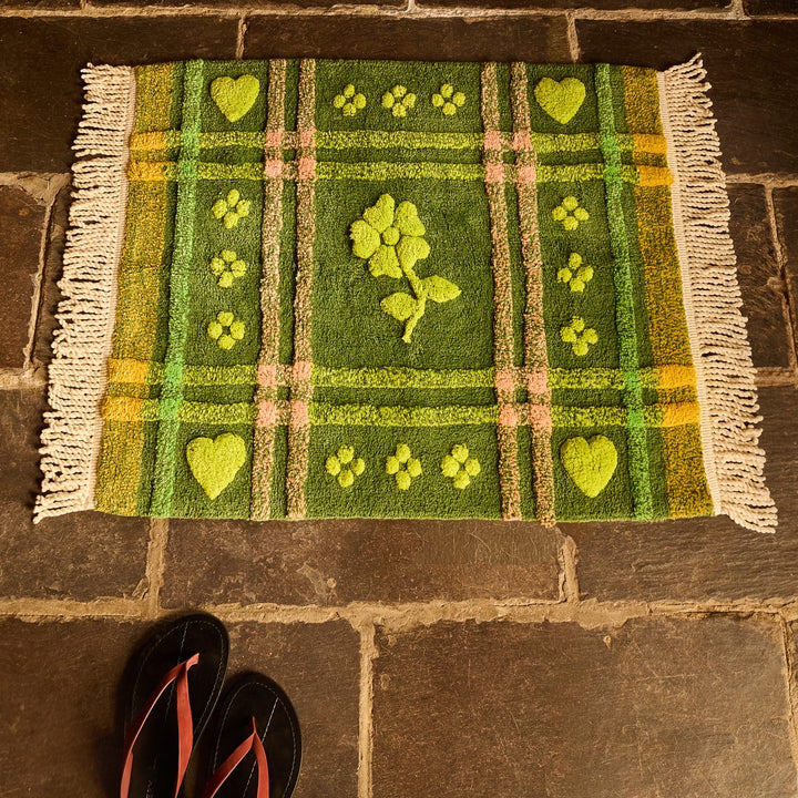 Sage &amp; Clare Josephine Bath Mat, Hunter Green