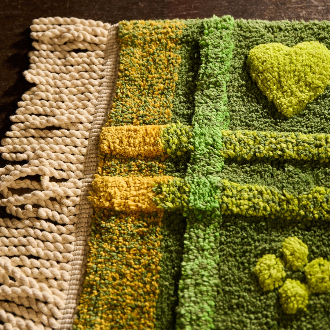 Sage &amp; Clare Josephine Bath Mat, Hunter Green