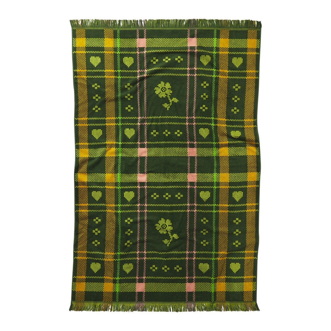 Sage &amp; Clare Josephine Bath Sheet, Hunter Green