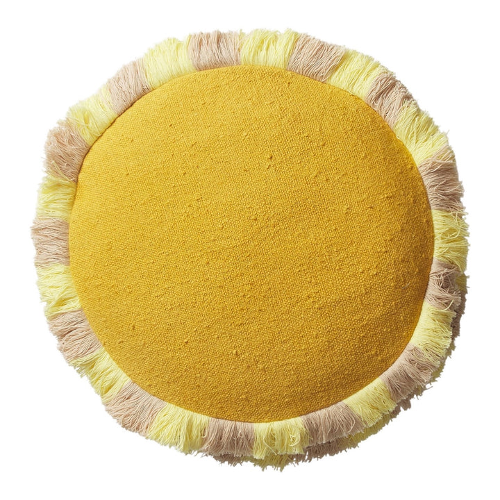 Sage &amp; Clare Reese Round Cushion, Ochre