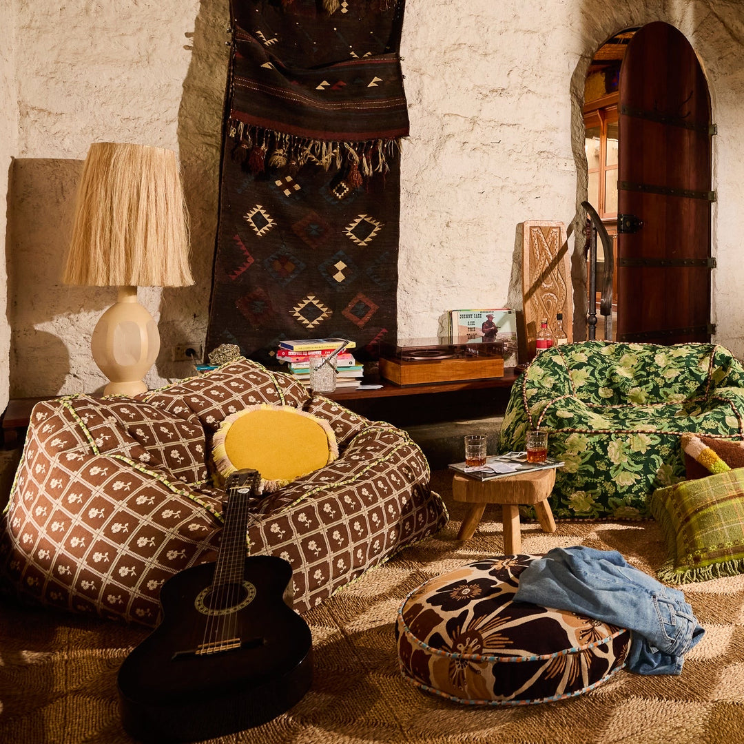 Sage &amp; Clare Reese Round Cushion, Ochre