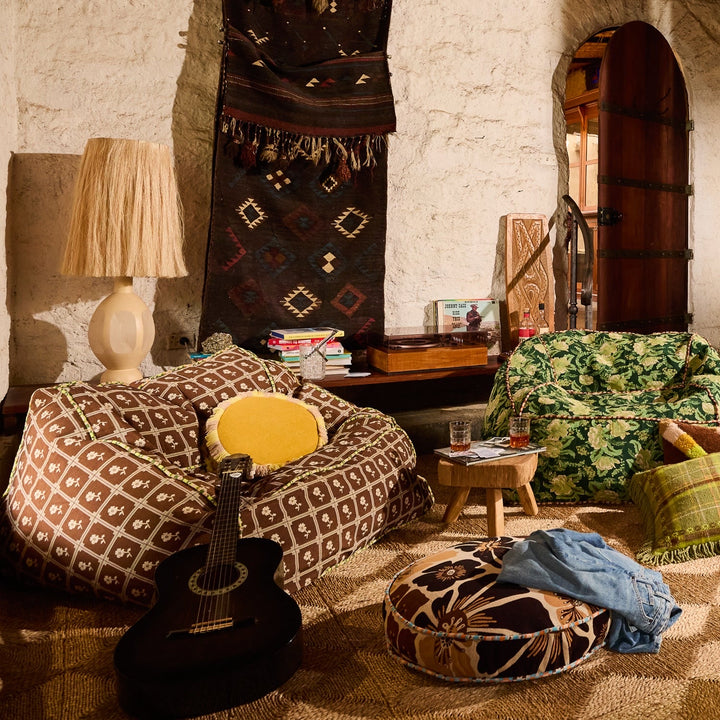 Sage &amp; Clare Reese Round Cushion, Ochre