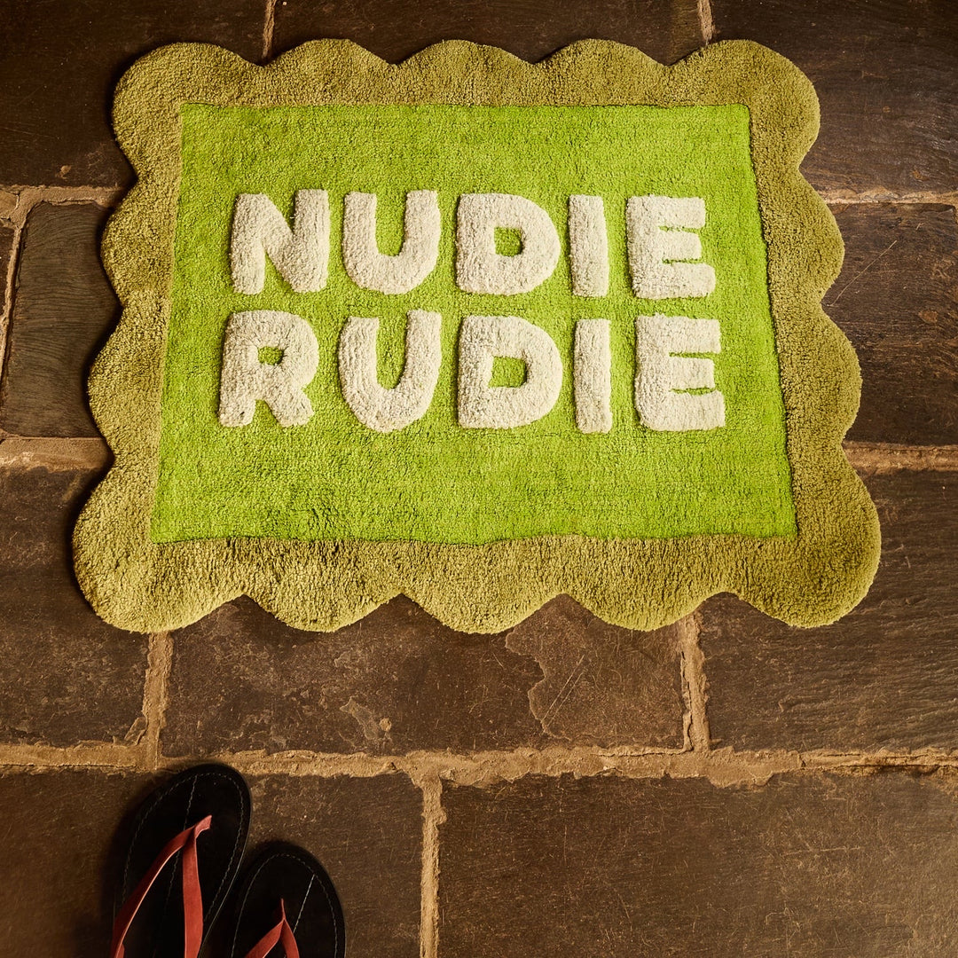 Sage & Clare Romy Nudie Bath Mat, Cactus Green