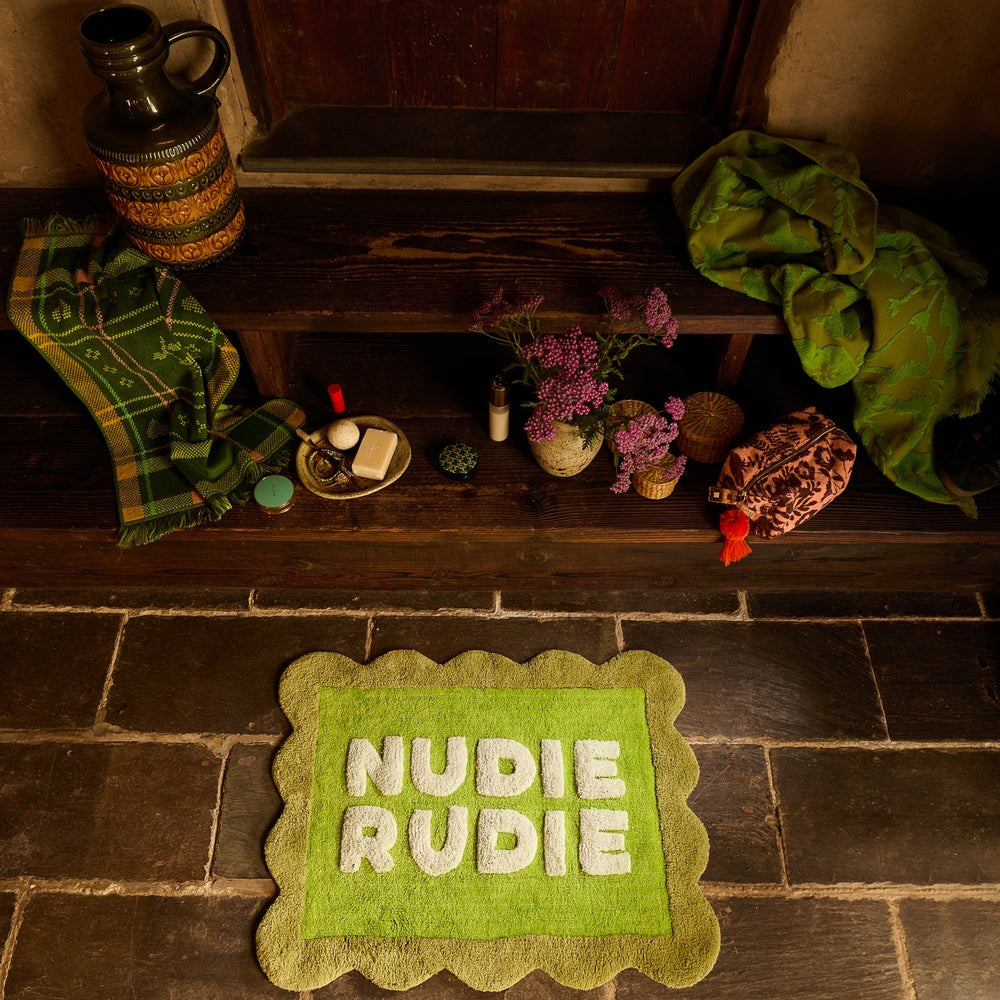 Sage & Clare Romy Nudie Bath Mat, Cactus Green