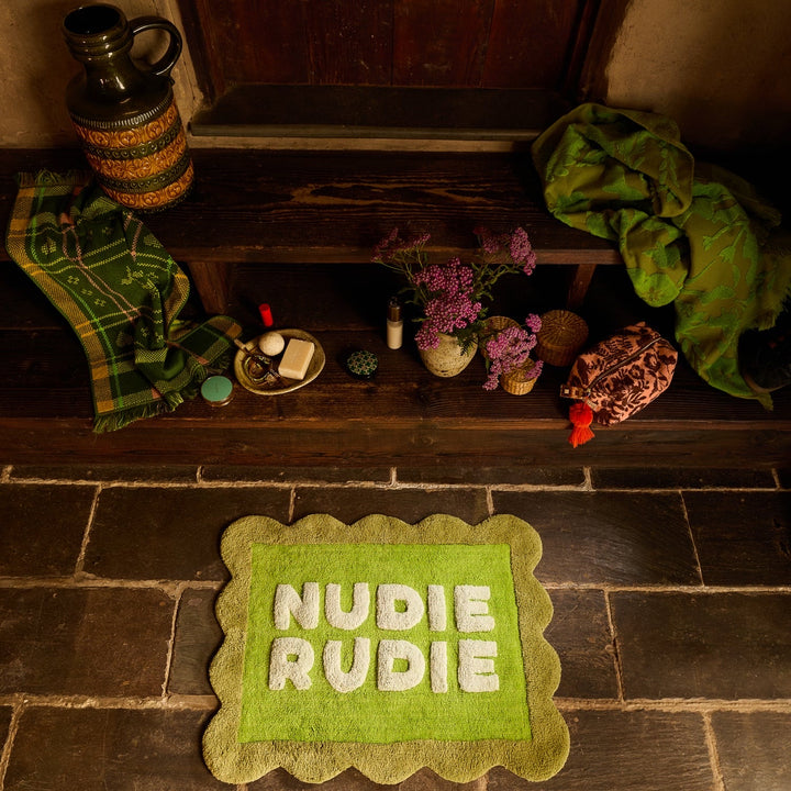 Sage &amp; Clare Romy Nudie Bath Mat, Cactus Green