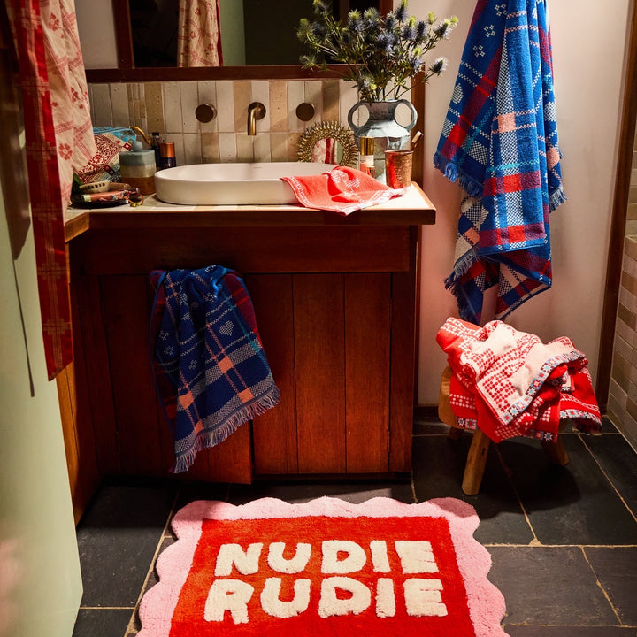 Sage &amp; Clare Romy Nudie Bath Mat, Poppy