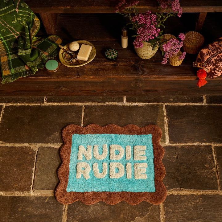 Sage &amp; Clare Romy Nudie Bath Mat Mini, Turquoise