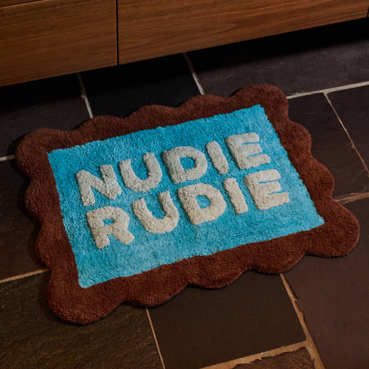 Sage &amp; Clare Romy Nudie Bath Mat Mini, Turquoise
