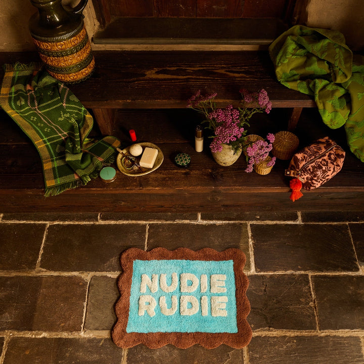 Sage &amp; Clare Romy Nudie Bath Mat Mini, Turquoise