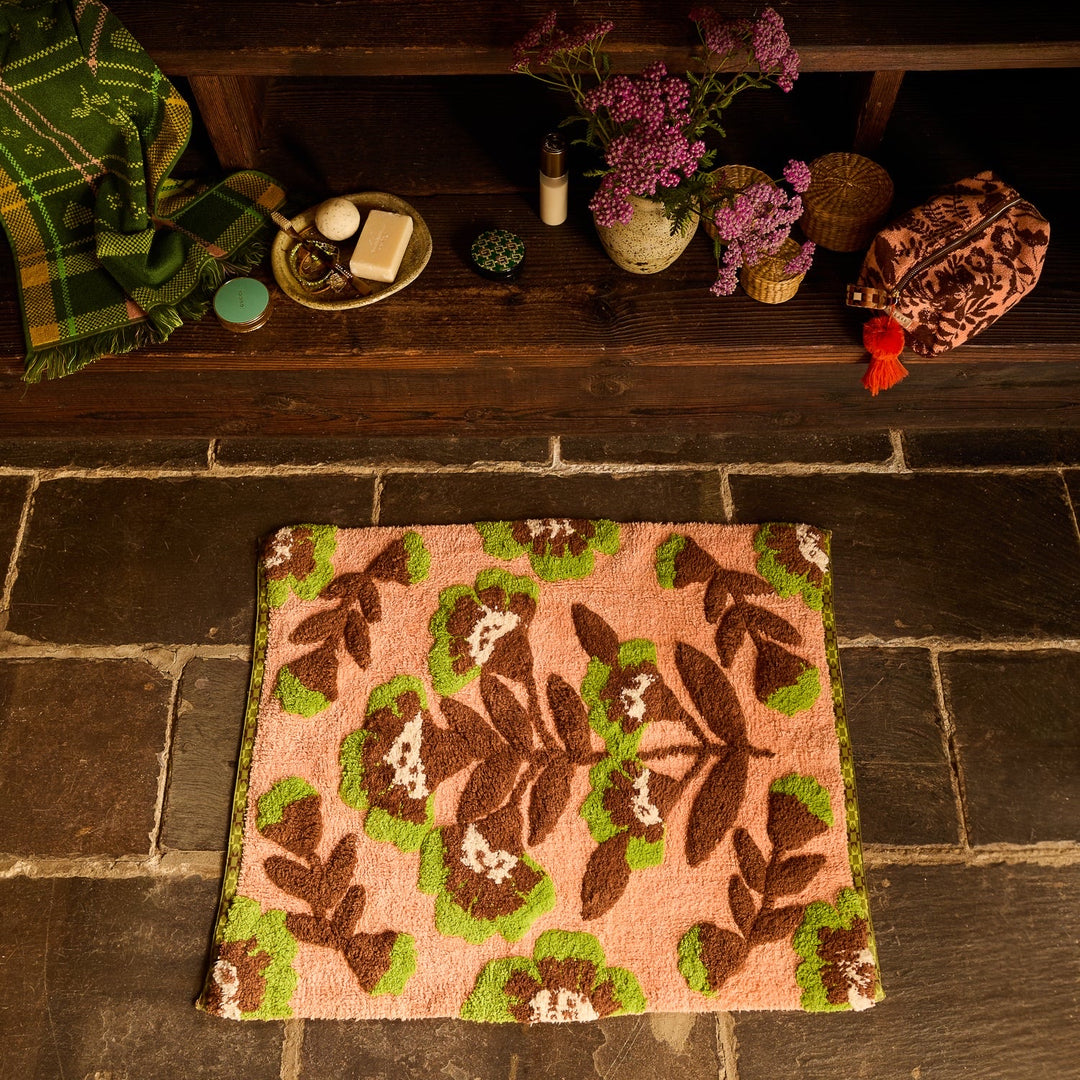 Sage & Clare Winona Bath Mat, Carnelian