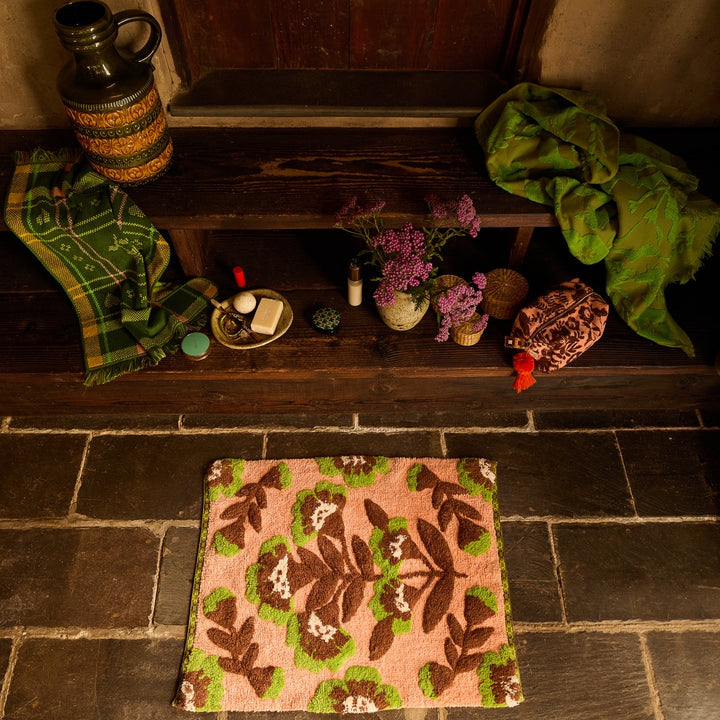 Sage &amp; Clare Winona Bath Mat, Carnelian