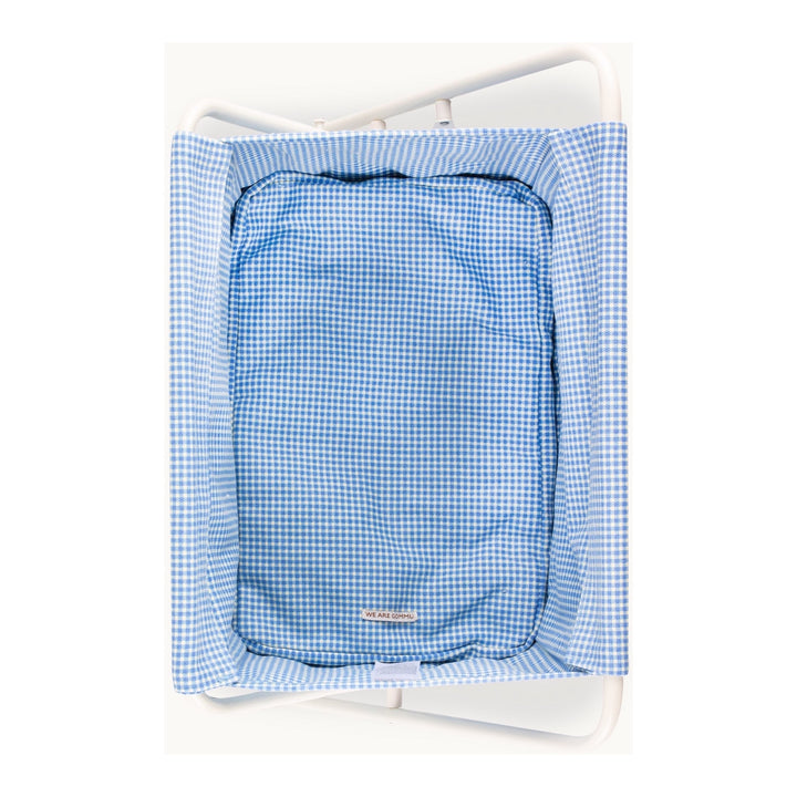 GOMMU BIG VICHY MOSES BASKET, BLUE