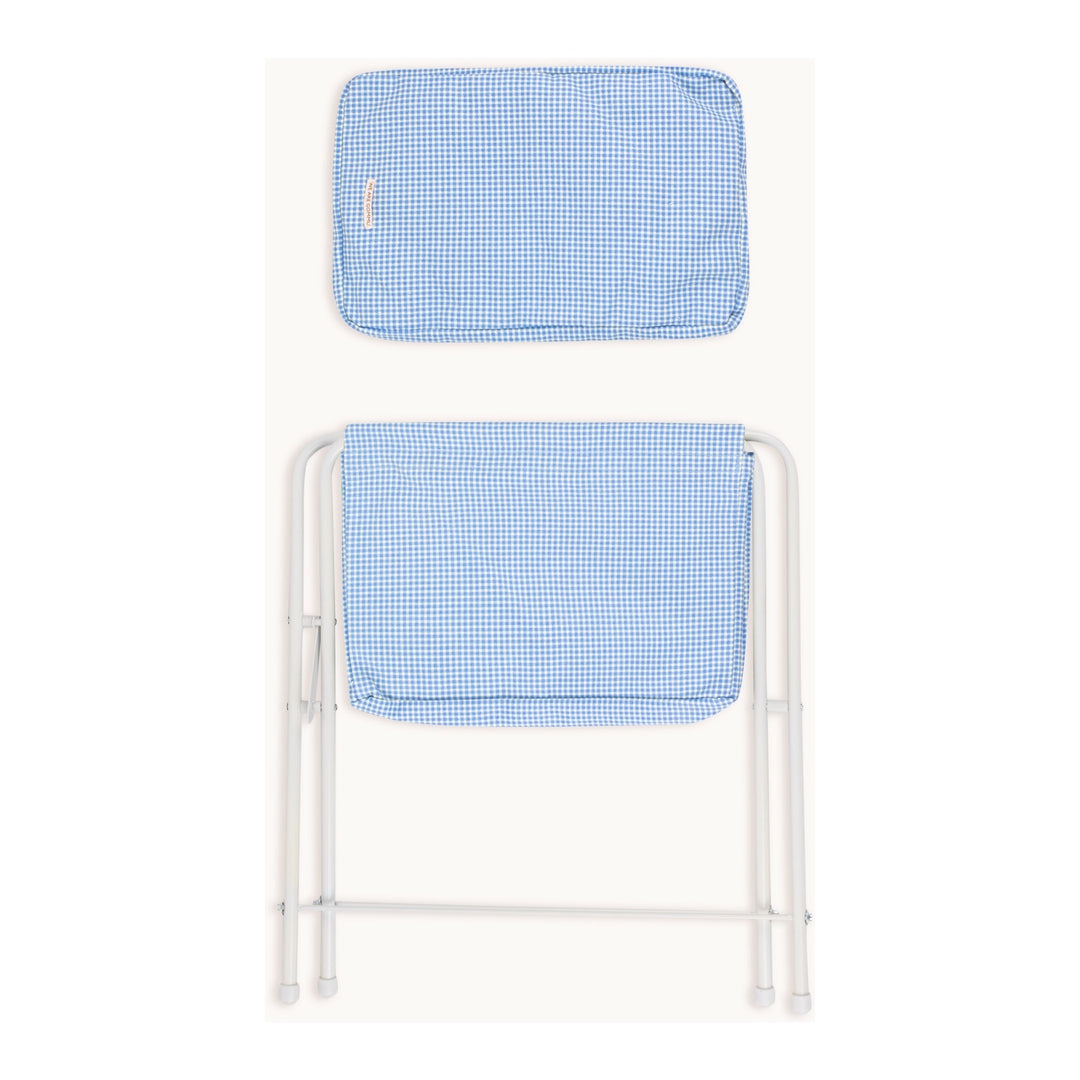 GOMMU BIG VICHY MOSES BASKET, BLUE