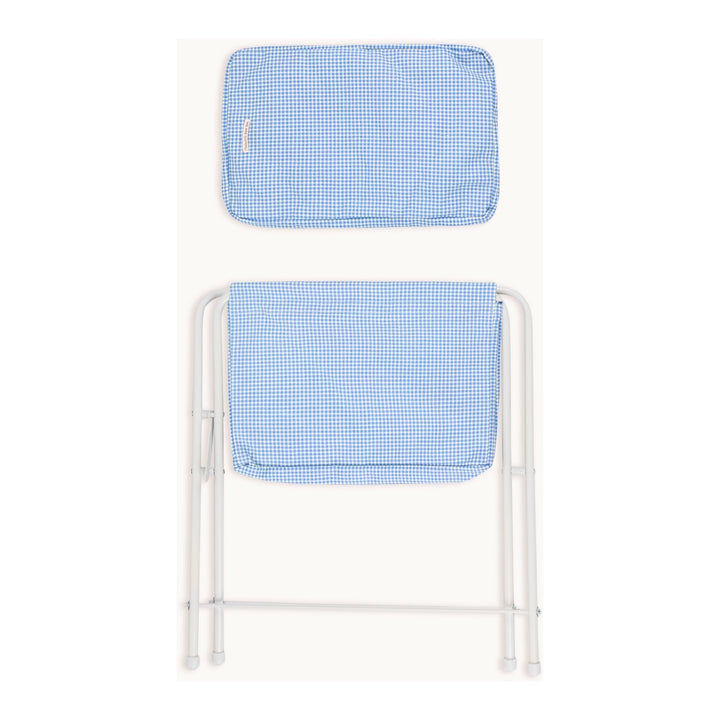 GOMMU BIG VICHY MOSES BASKET, BLUE