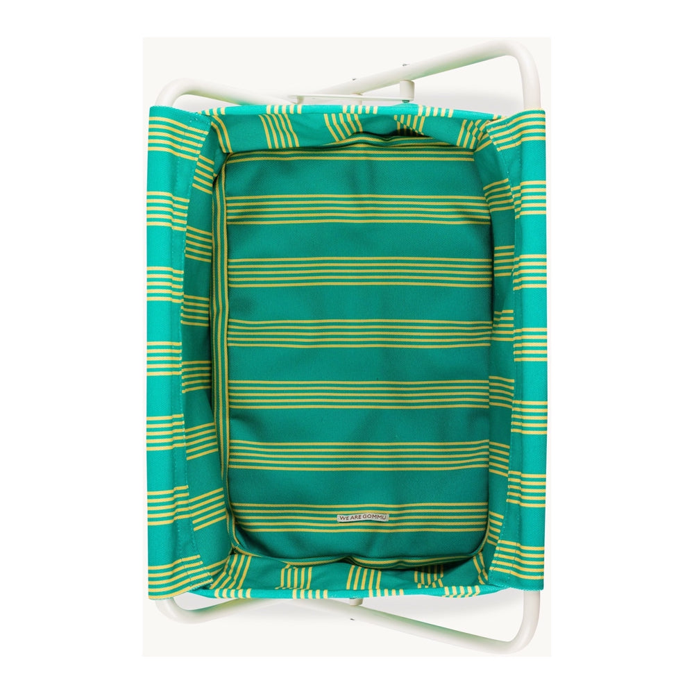 GOMMU BIG STRIPED MOSES BASKET, GREEN