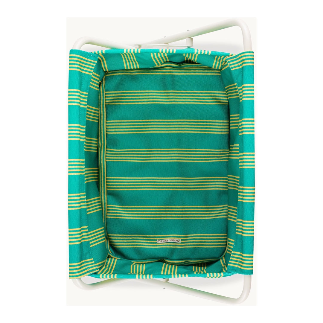 GOMMU BIG STRIPED MOSES BASKET, GREEN