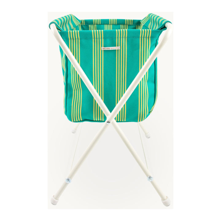 GOMMU BIG STRIPED MOSES BASKET, GREEN
