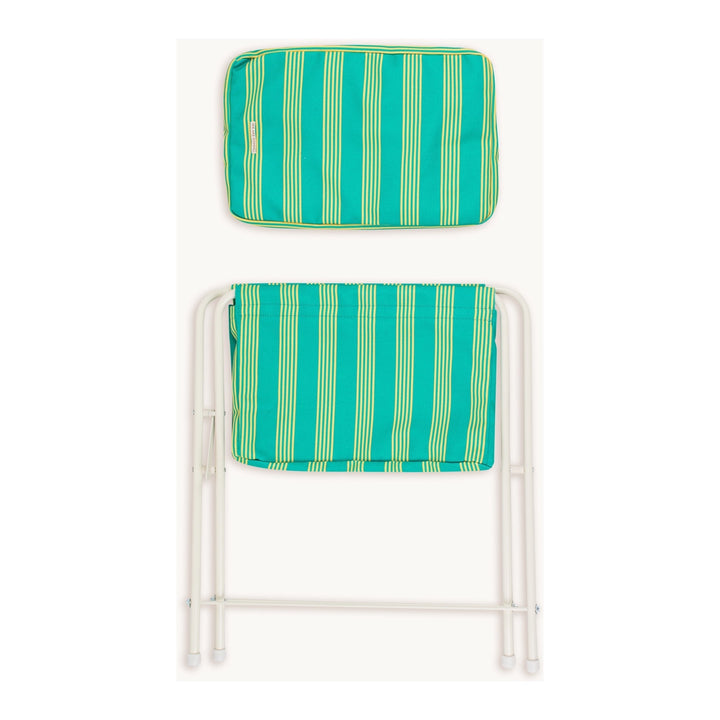 GOMMU BIG STRIPED MOSES BASKET, GREEN