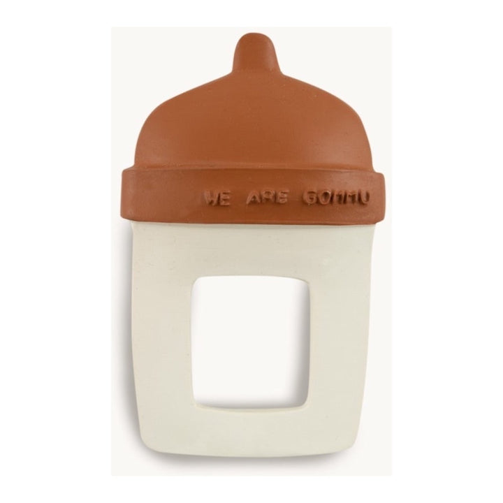 GOMMU RING BOTTLE TEETHER, WHITE