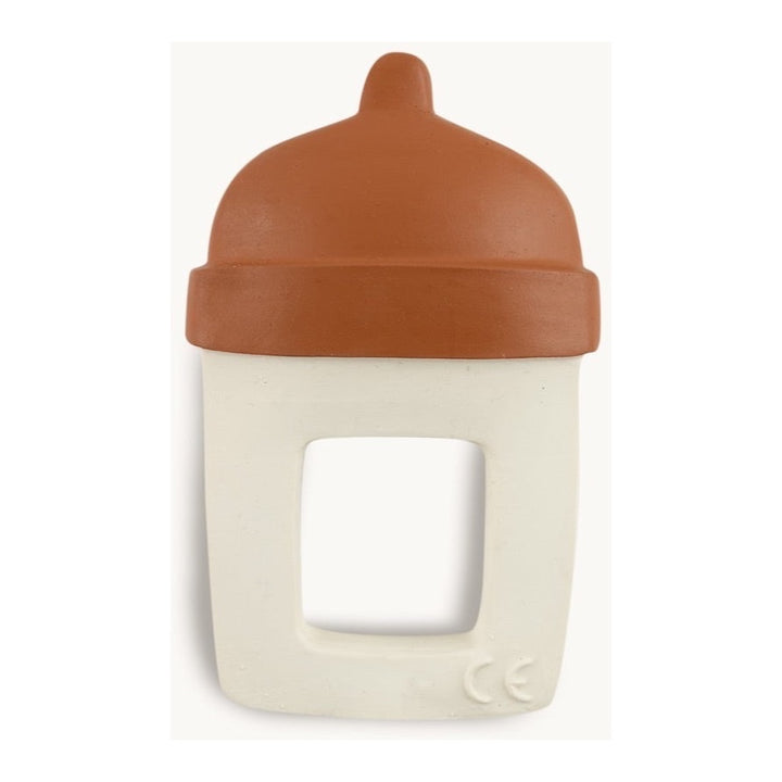 GOMMU RING BOTTLE TEETHER, WHITE