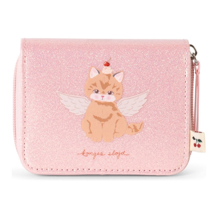 Konges Sløjd Cat Wallet, Cerise Glitter Pink