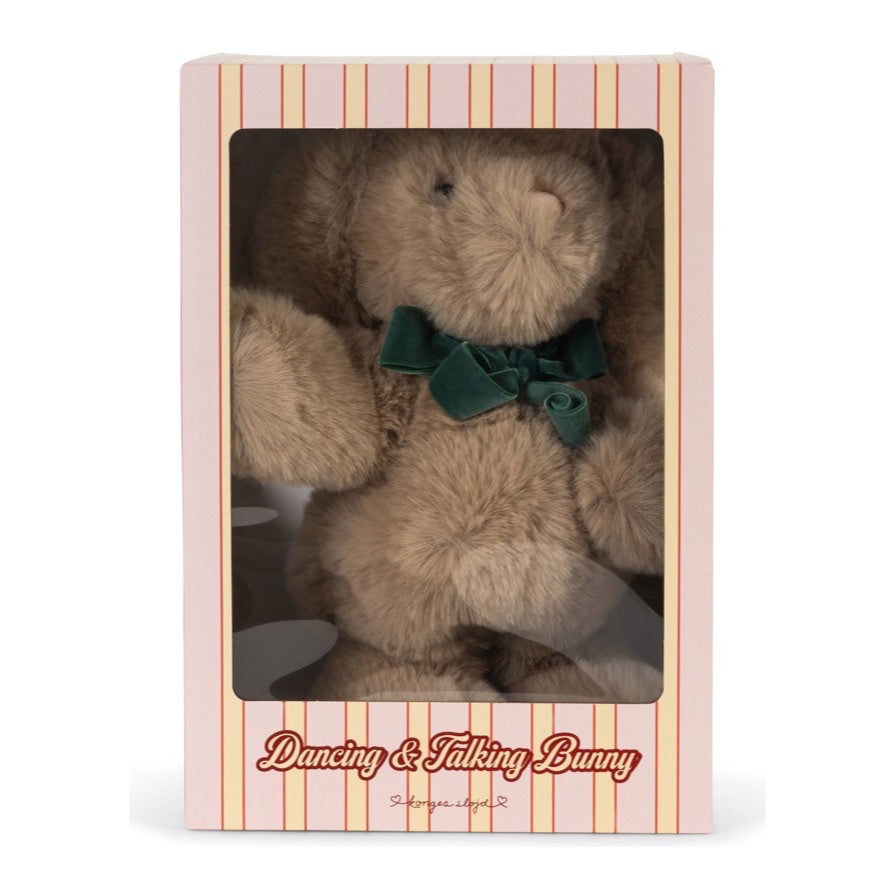 Konges Sløjd Dancing &amp; Talking Bunny Toy, Off White