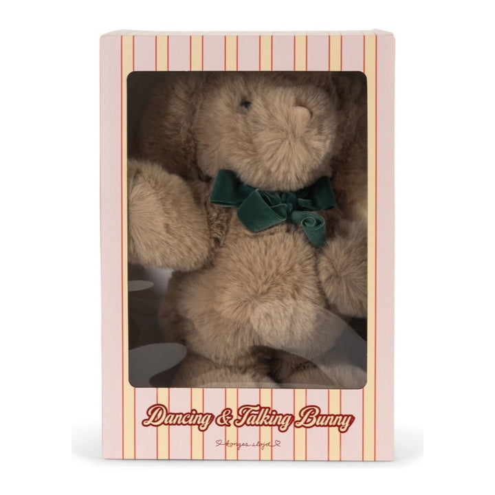 Konges Sløjd Dancing &amp; Talking Bunny Toy, Off White