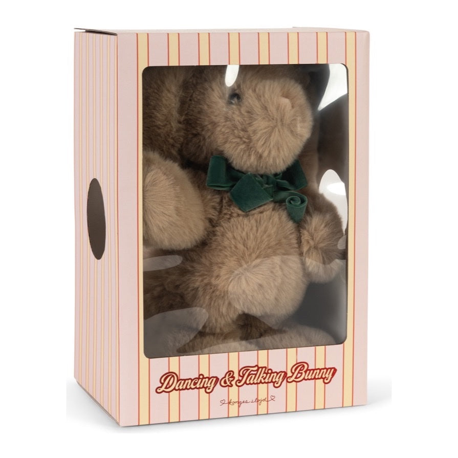 Konges Sløjd Dancing &amp; Talking Bunny Toy, Off White