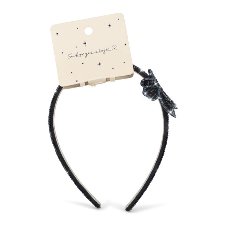 Konges Sløjd Sequin Bow Hairbrace, Navy