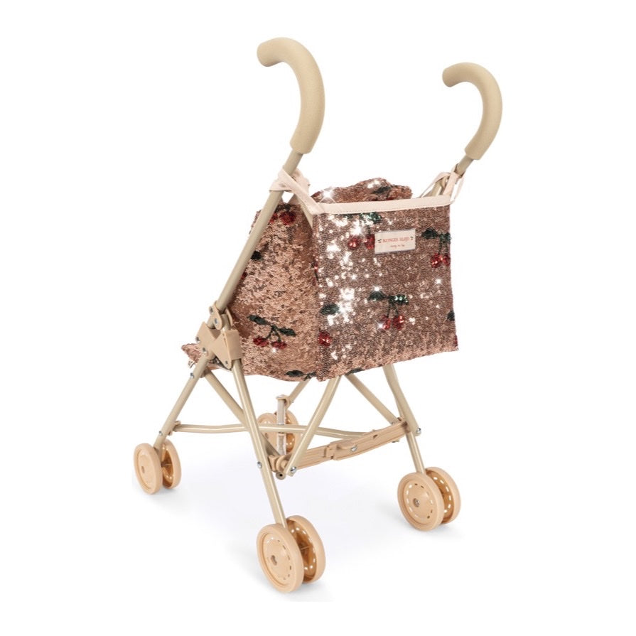 Konges Sløjd Sparkly Doll Stroller, Cherry Sequin
