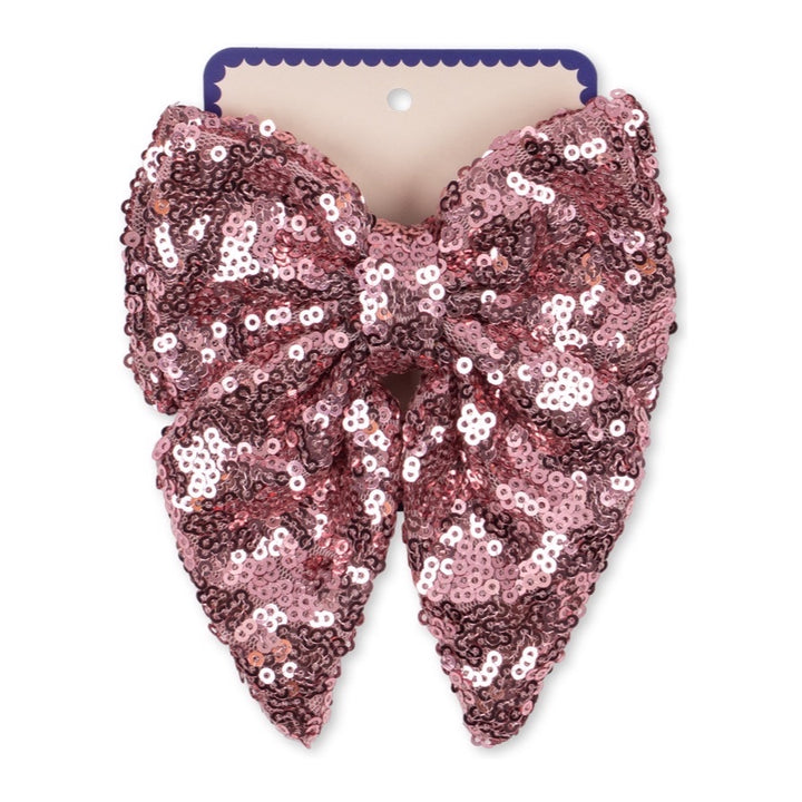 Konges Sløjd Tindra Sequin Bow Hair Clip, Rosewater