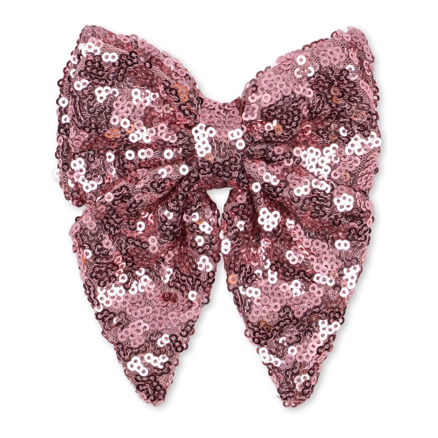 Konges Sløjd Tindra Sequin Bow Hair Clip, Rosewater