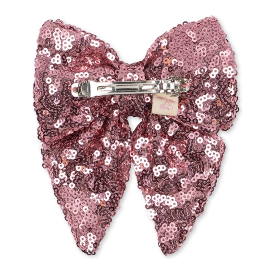 Konges Sløjd Tindra Sequin Bow Hair Clip, Rosewater