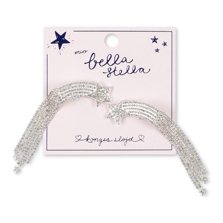Konges Sløjd 2 Pack Sparkly Star Hairclip, Silver Mix