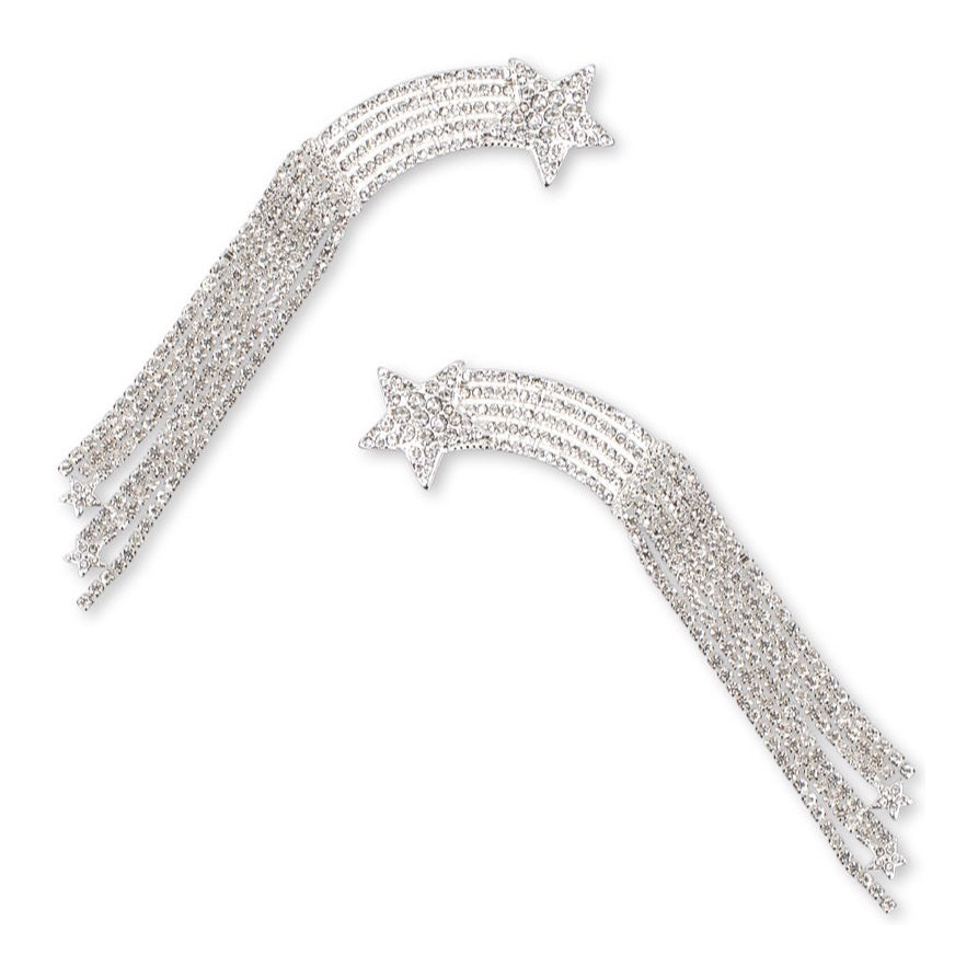 Konges Sløjd 2 Pack Sparkly Star Hairclip, Silver Mix