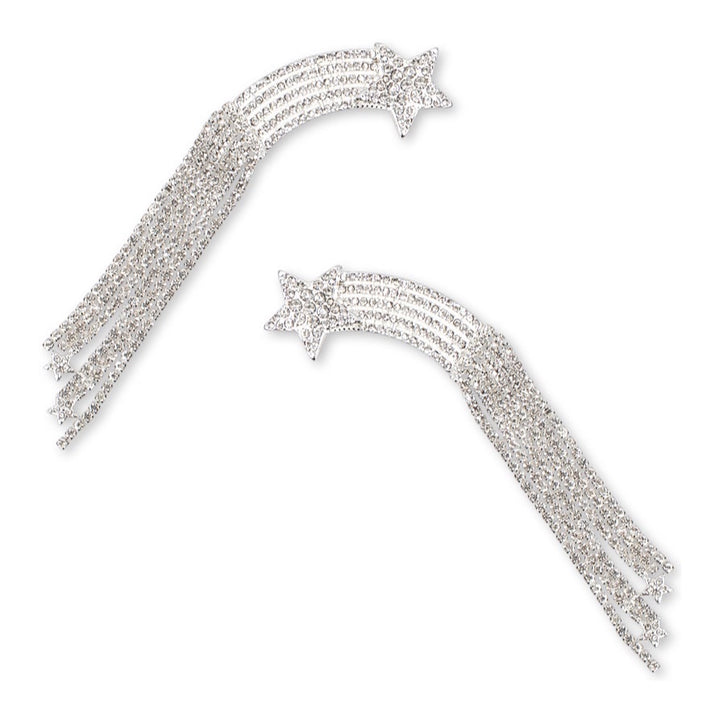 Konges Sløjd 2 Pack Sparkly Star Hairclip, Silver Mix